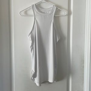 Nike tank, ribbed white material. Like new